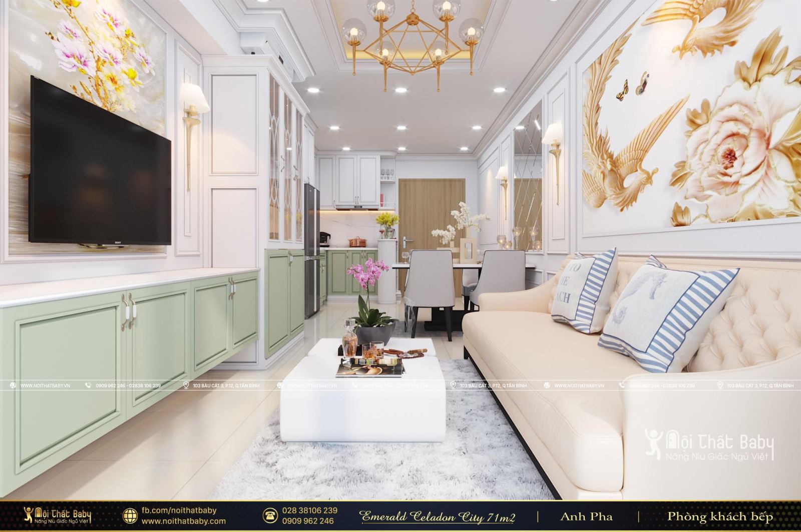Tổng hợp các mẫu thiết kế nội thất Chung cư Emerald Celadon City